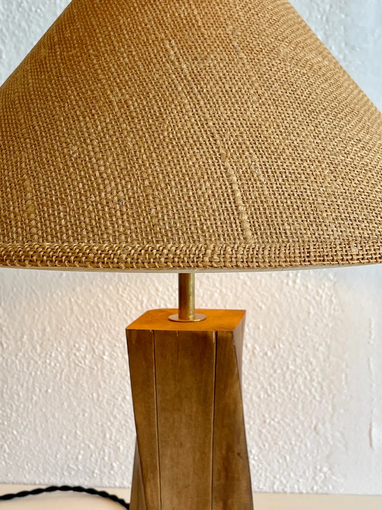Wooden Twist Lamp