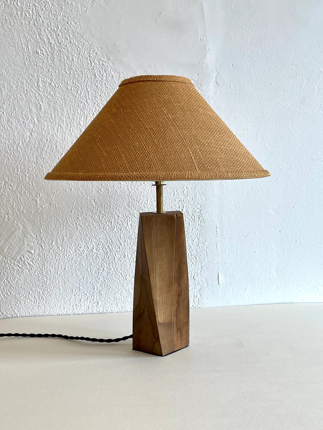 Wooden Twist Lamp
