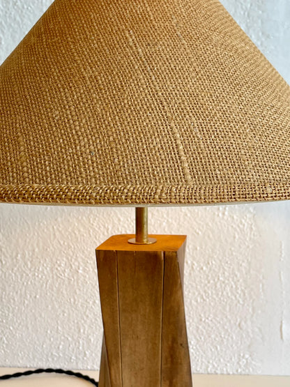 Wooden Twist Lamp