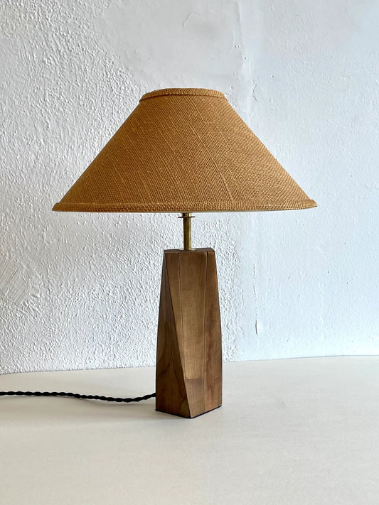 Wooden Twist Lamp