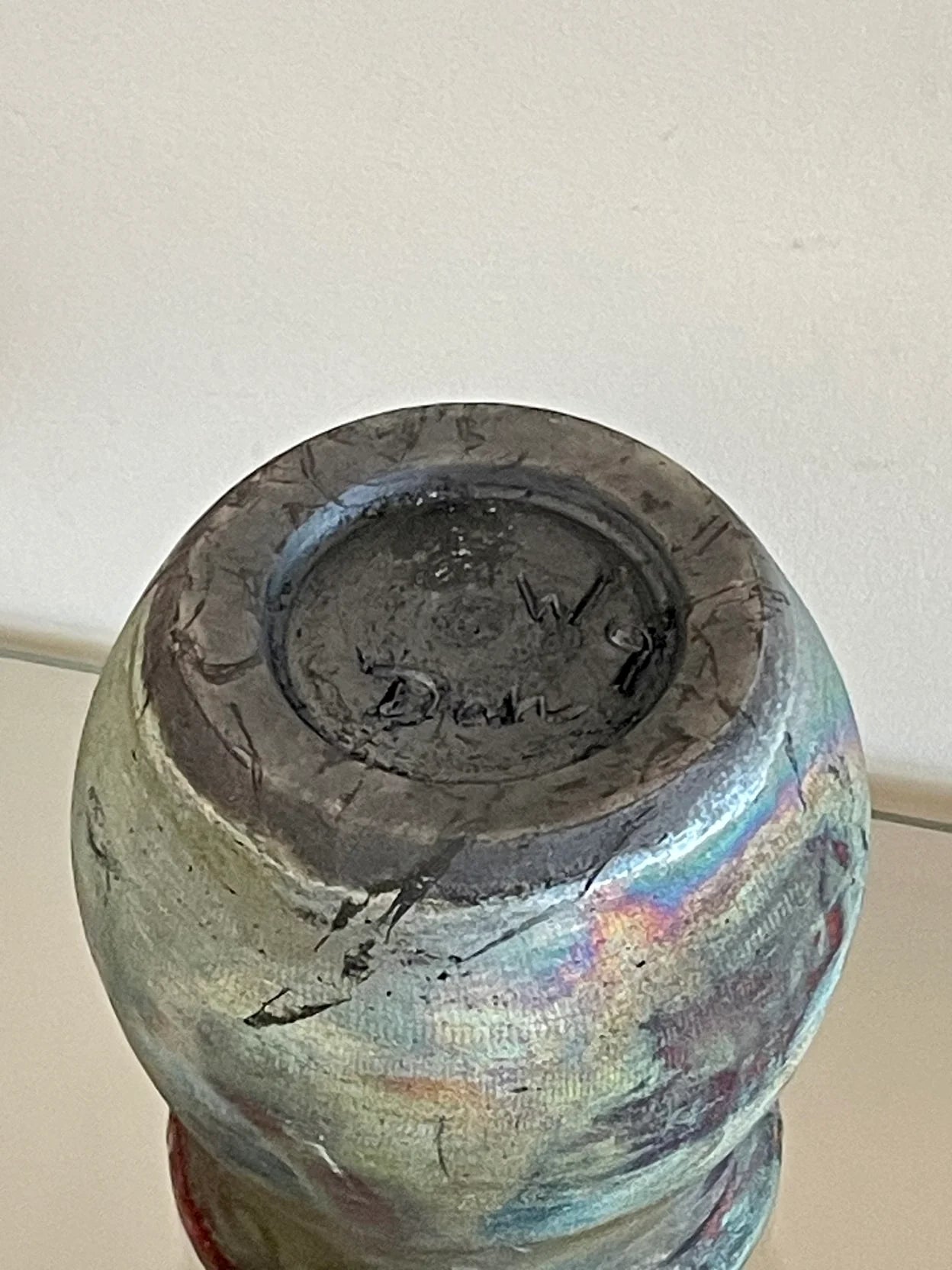 Raku Vase