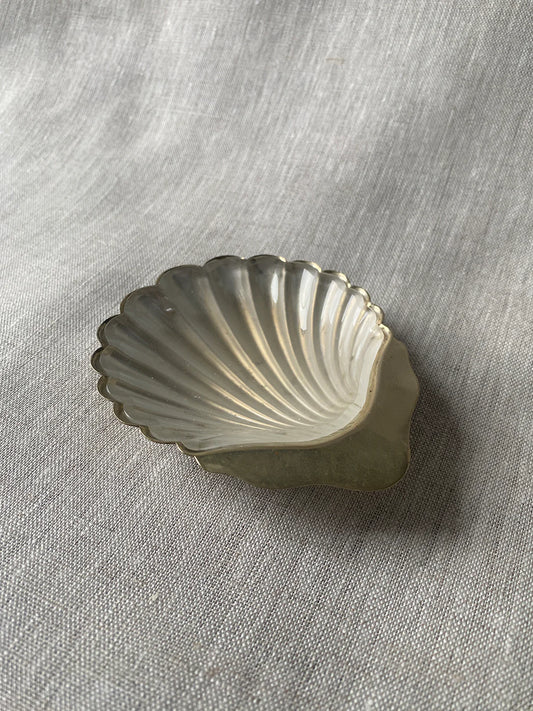 Vintage Silver Shell Dish